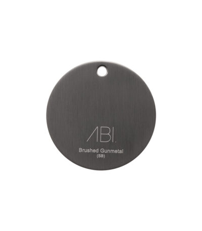 Colour Sample - Brushed Gunmetal (PVD) - Solid Brass