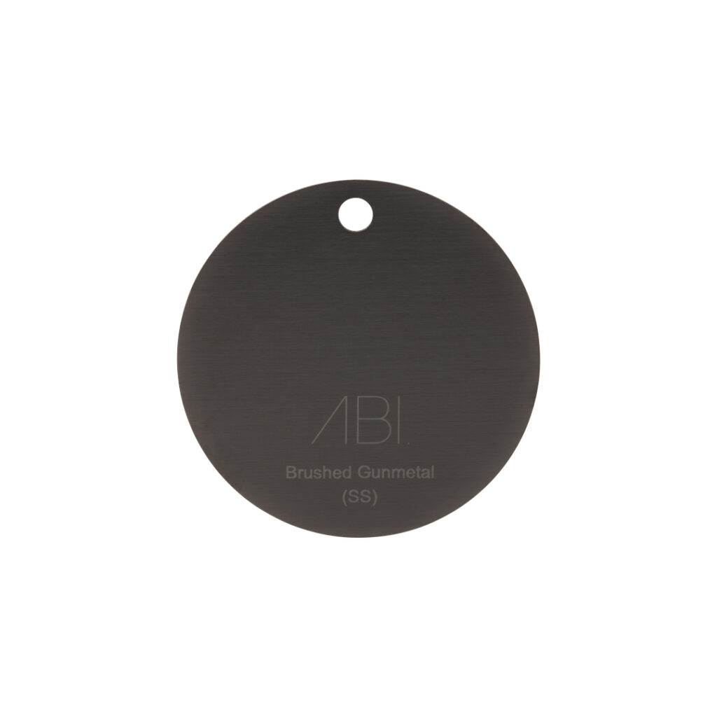 Colour Sample - Brushed Gunmetal (PVD) - Stainless Steel