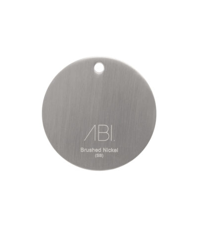 Colour Sample - Brushed Nickel (PVD) - Solid Brass