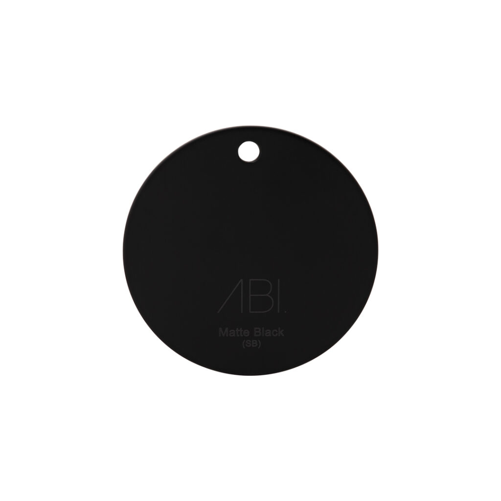 Colour Sample - Matte Black (AEA) - Solid Brass