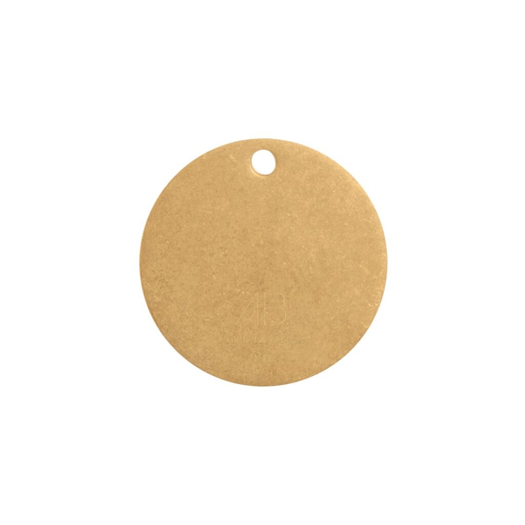 Colour Sample - Tumbled Aged Brass - Solid Brass
