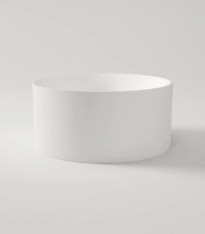 Como Round Freestanding Bathtub - Gloss White - No Overflow - 1280mm | CO1280GW-NF