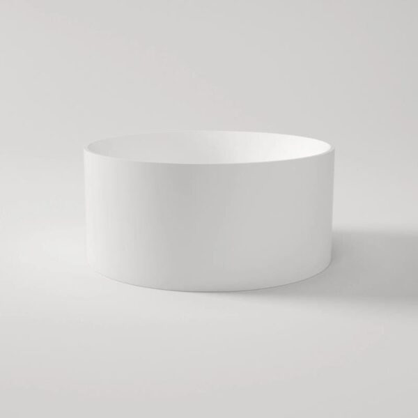 Como Round Freestanding Bathtub - Gloss White - No Overflow - 1280mm | CO1280GW-NF