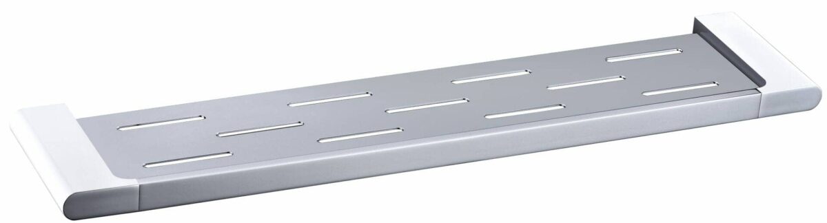 Cora Cosmetic Shelf - Chrome & White | 5309-1-CW