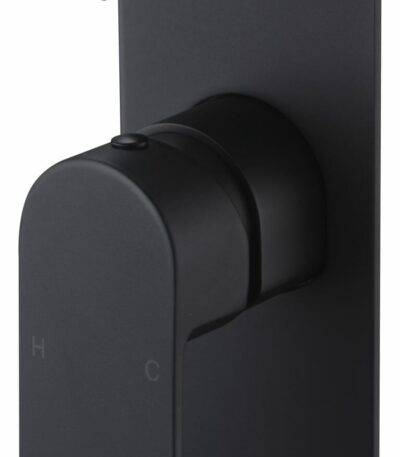 Cora Diverter Wall Mixer - Matt Black | PBR3002-B