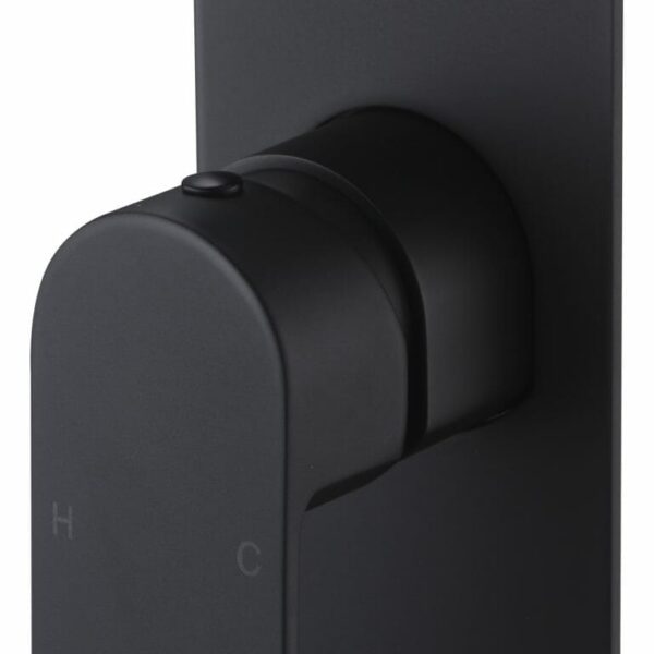 Cora Diverter Wall Mixer - Matt Black | PBR3002-B