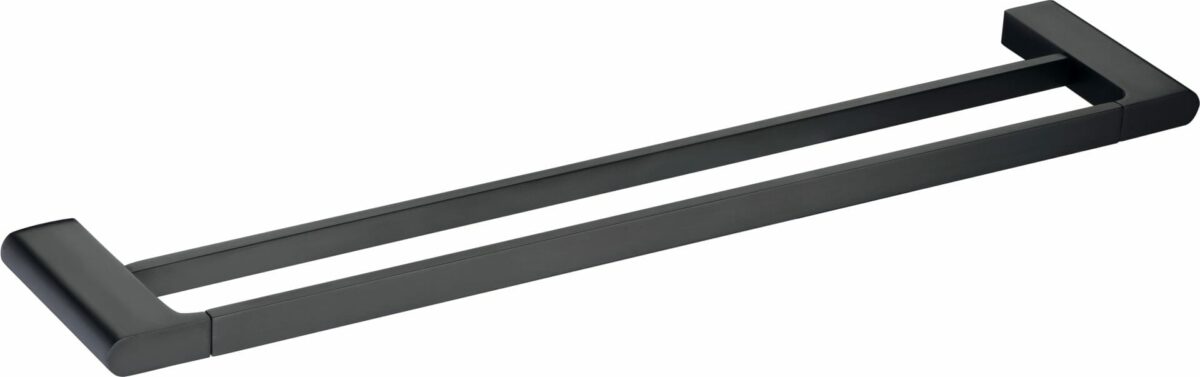 Cora Double Towel Rail 600mm - Matt Black | 5302-600-MB