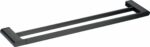 Cora Double Towel Rail 600mm - Matt Black | 5302-600-MB