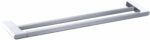Cora Double Towel Rail 800mm - Chrome & White | 5302-800-CW
