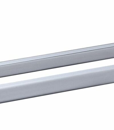 Cora Double Towel Rail 800mm - Chrome & White | 5302-800-CW