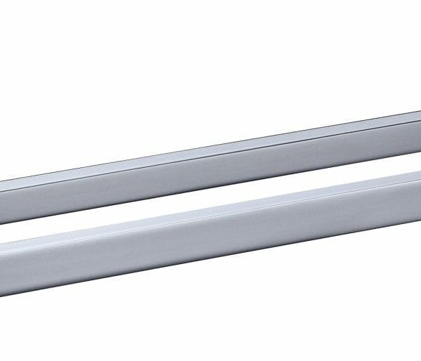 Cora Double Towel Rail 800mm - Chrome & White | 5302-800-CW