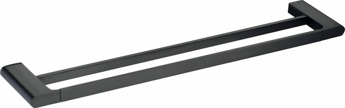Cora Double Towel Rail 800mm - Matt Black | 5302-800-MB