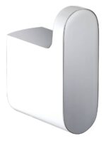 Cora Robe Hook - Chrome & White | 5306-CW