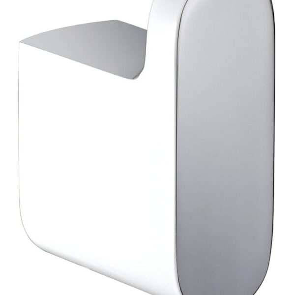 Cora Robe Hook - Chrome & White | 5306-CW