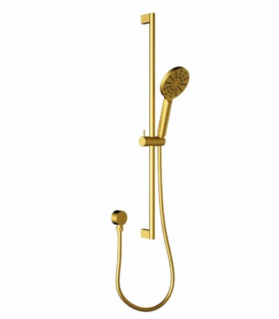 Cora Round Sliding Shower Set - Brushed Gold | PSH036-BG