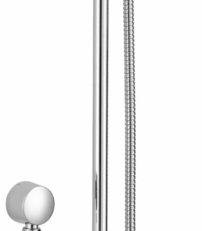 Cora Round Sliding Shower Set - Chrome | PSH036