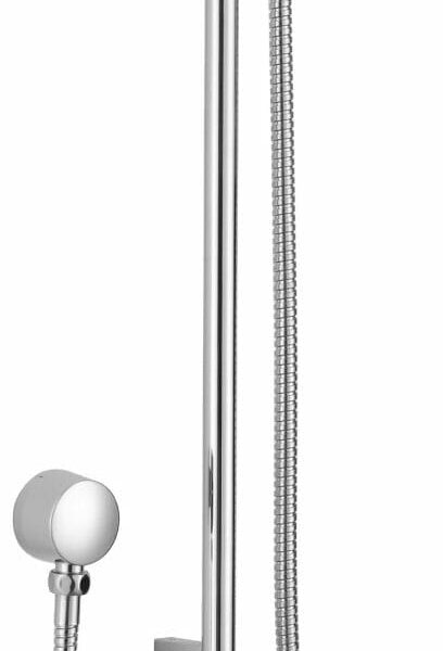 Cora Round Sliding Shower Set - Chrome | PSH036