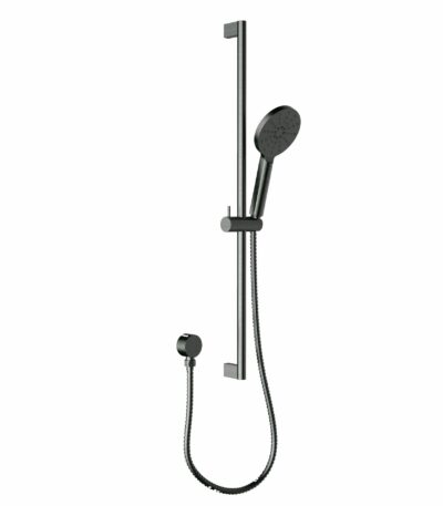 Cora Round Sliding Shower Set - Gunmetal | PSH036-GM