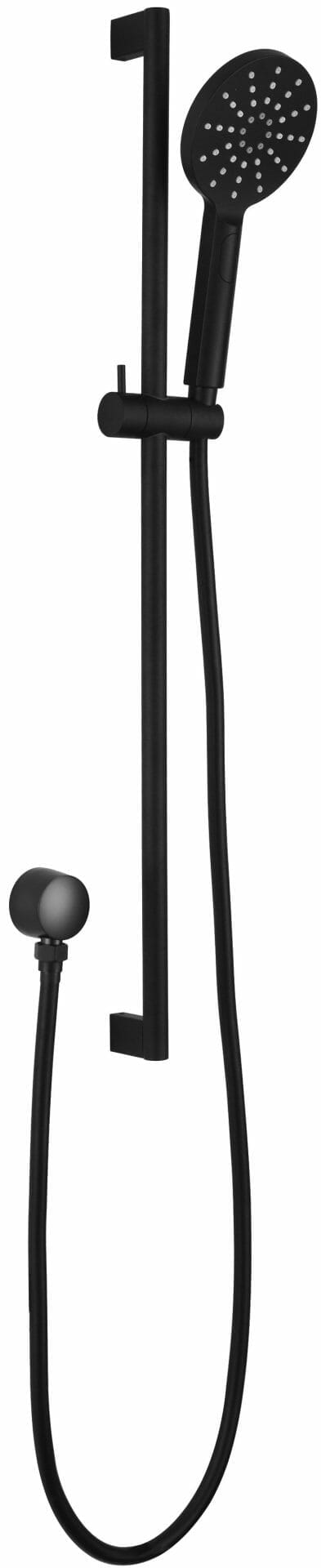Cora Round Sliding Shower Set - Matt Black | PSH036-B
