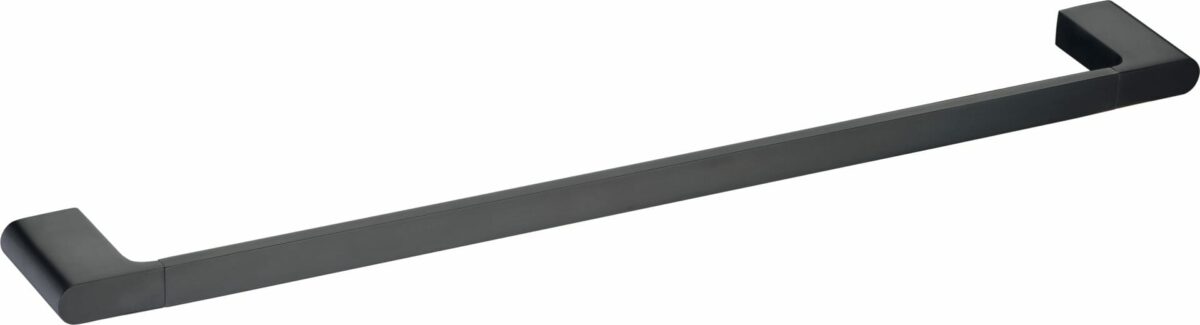 Cora Single Towel Rail 800mm - Matt Black | 5301-800-MB
