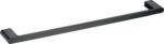 Cora Single Towel Rail 800mm - Matt Black | 5301-800-MB