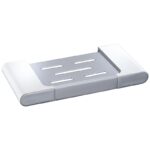 Cora Soap Holder - Chrome & White | 5310-CW
