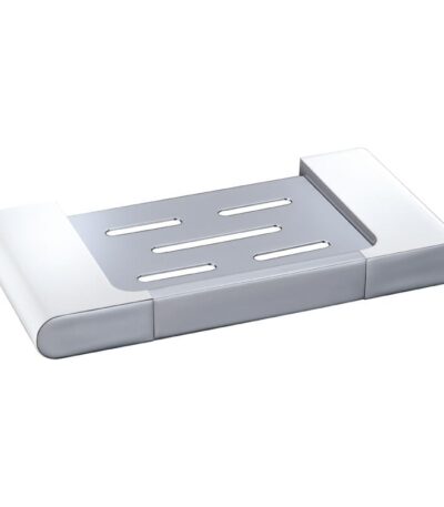 Cora Soap Holder - Chrome & White | 5310-CW