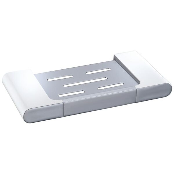 Cora Soap Holder - Chrome & White | 5310-CW