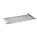 Cora Towel Shelf 600 mm - Chrome & White | 5303-600-CW