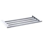 Cora Towel Shelf 600 mm - Chrome & White | 5303-600-CW