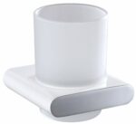 Cora Tumbler Holder - Chrome & White | 5307-2-CW