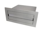 COUNTER TOP RECESSED PAPER TOWEL DISPENSER SATIN STAINLESS STEEL METLAM ML716_SS - Urban Designs Bathroom and Kitchen