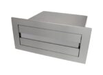 COUNTER TOP RECESSED PAPER TOWEL DISPENSER SATIN STAINLESS STEEL METLAM ML716_SS - Urban Designs Bathroom and Kitchen