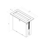 COUNTER TOP RECESSED PAPER TOWEL DISPENSER SATIN STAINLESS STEEL METLAM ML716_SS - Urban Designs Bathroom and Kitchen