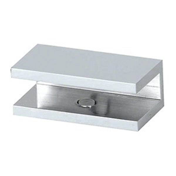 CRL Square No Drill Clamp Chrome