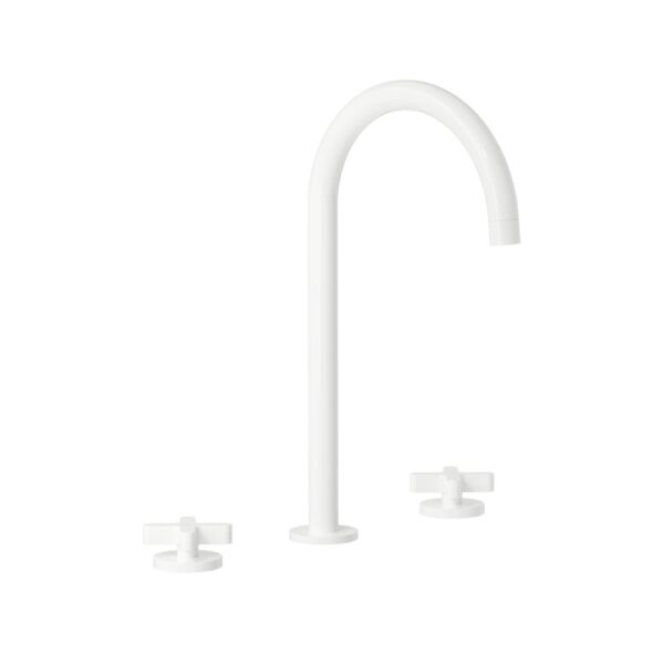 Cross Assembly Bench Mounted Set - White