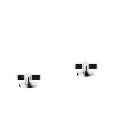 Cross Assembly Bench-Mounted Taps - Chrome