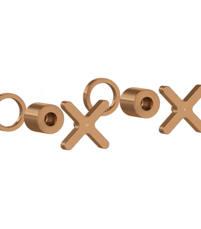 Cross Assembly Handle Kit – Brushed Copper