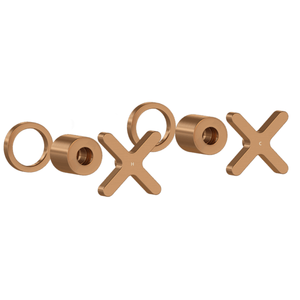 Cross Assembly Handle Kit – Brushed Copper