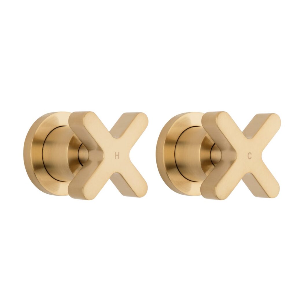 Cross - Assembly Taps - Brushed Brass