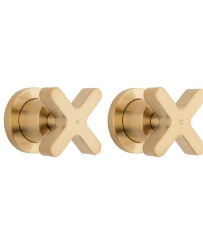 Cross - Assembly Taps - Brushed Brass