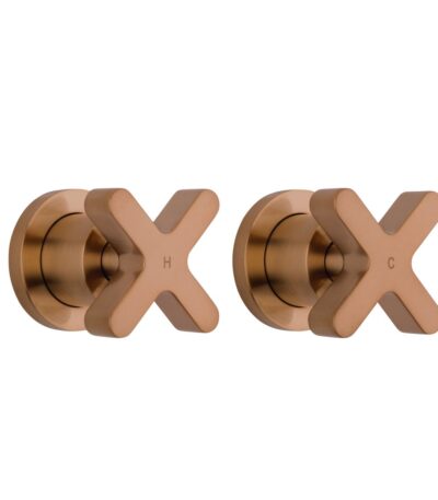 Cross - Assembly Taps - Brushed Copper
