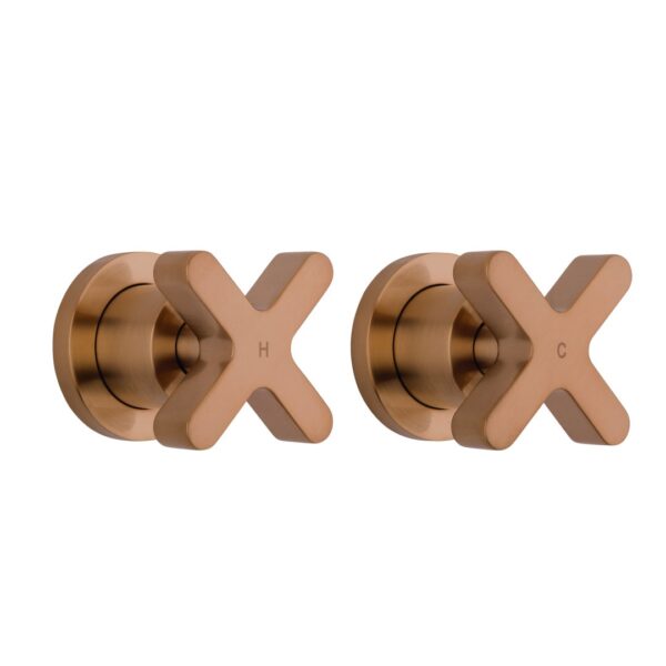Cross - Assembly Taps - Brushed Copper