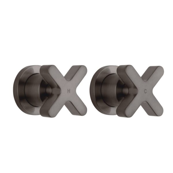 Cross - Assembly Taps - Brushed Gunmetal