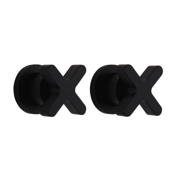 Cross Assembly Taps - Matte Black