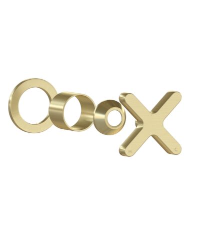 Cross Progressive Handle Kit – Brushed Brass