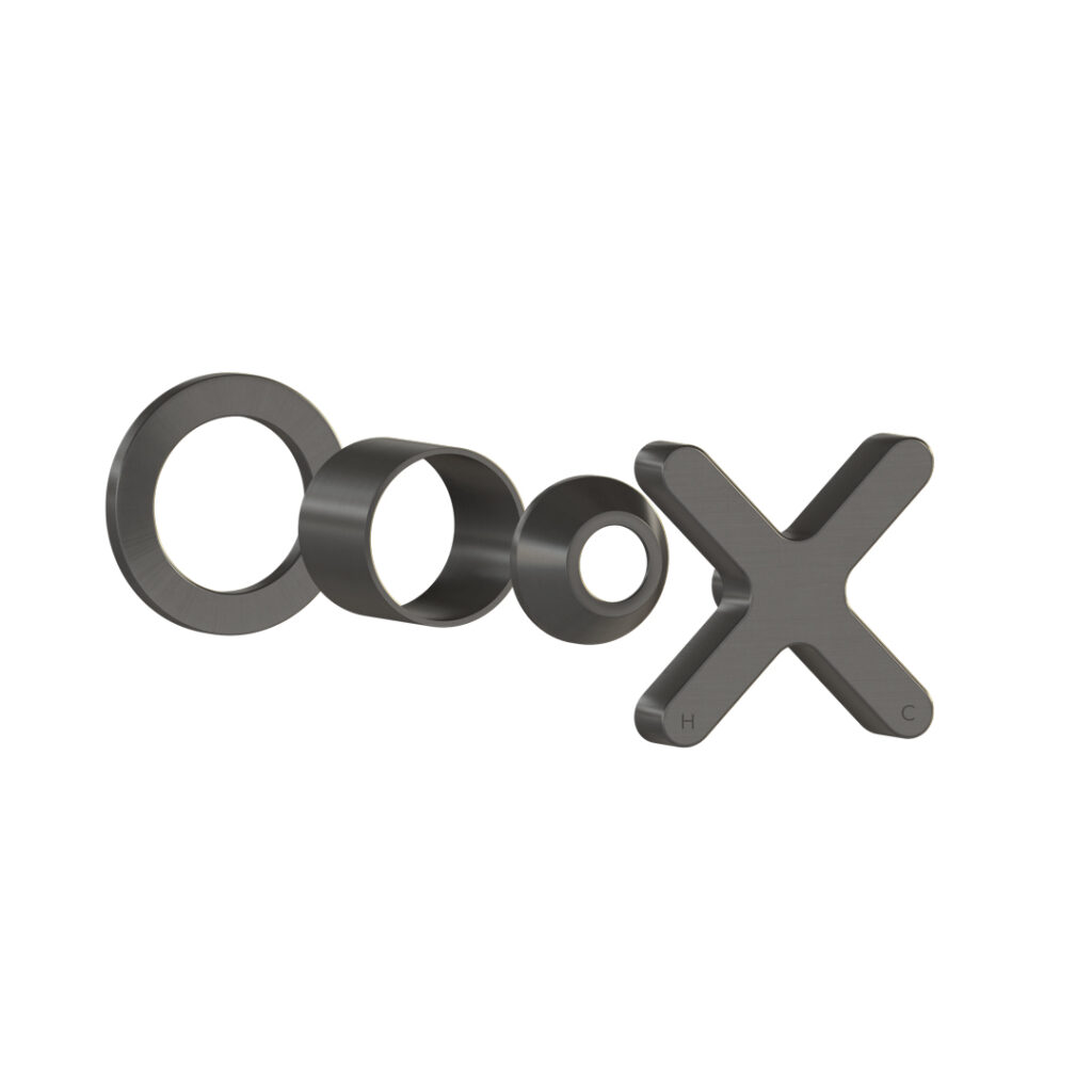 Cross Progressive Handle Kit – Brushed Gunmetal