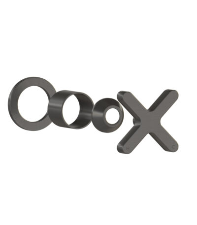 Cross Progressive Handle Kit – Brushed Gunmetal