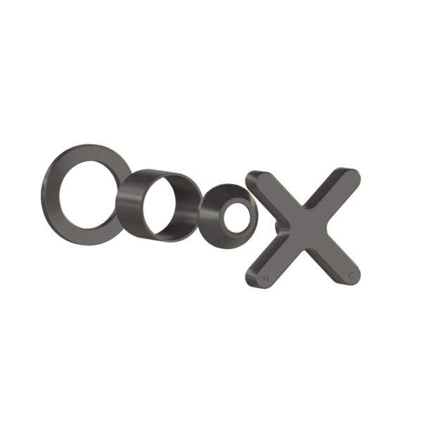 Cross Progressive Handle Kit – Brushed Gunmetal