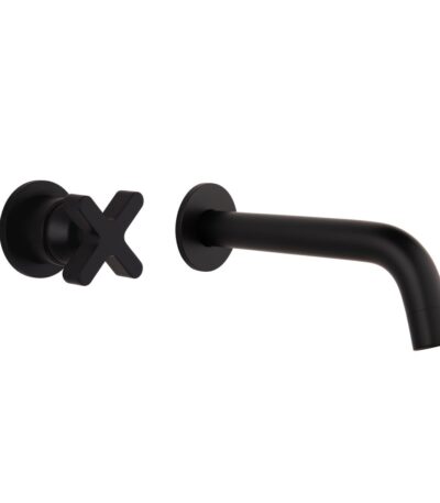 Cross Progressive Mixer Spout Set - Matte Black